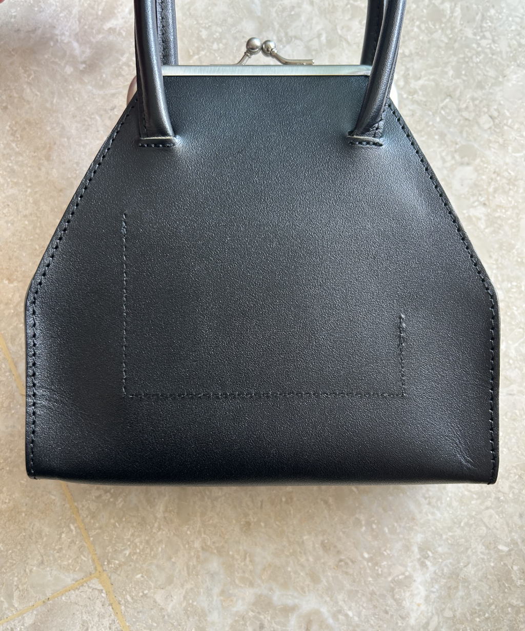 Bigotre Kiss Lock Leather Purse