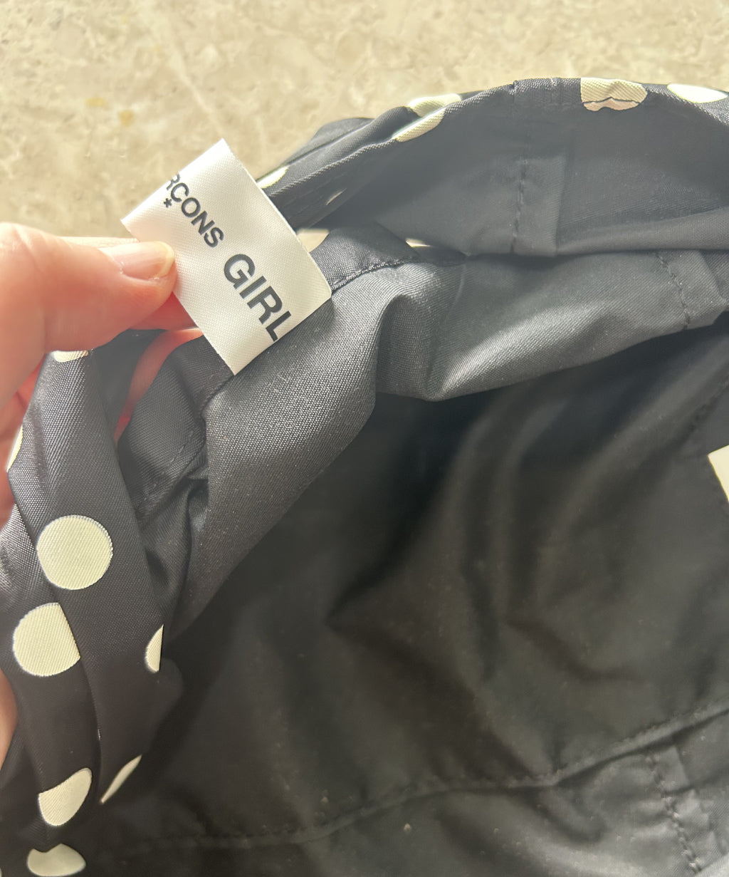 Comme des Garcons Girl Polka Dot Nylon Candy Bag