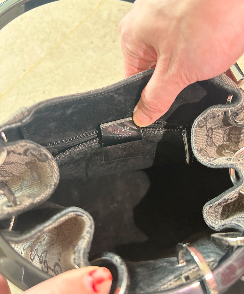 Gucci '99 (Tom Ford era) Curtain Monogram Shoulder Bag