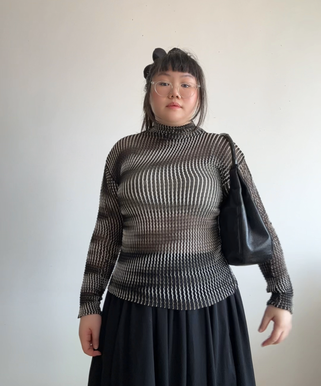 Gucci '90s (Tom Ford era) Black Bamboo Nylon Leather Shoulder Bag