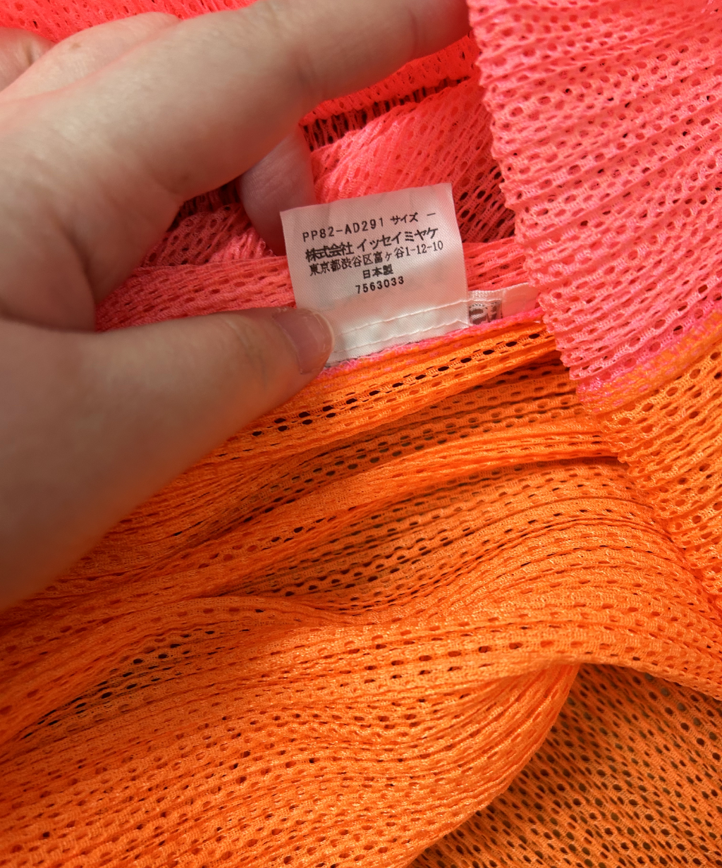 Pleats Please Bicolour Madame-T Mesh Shawl