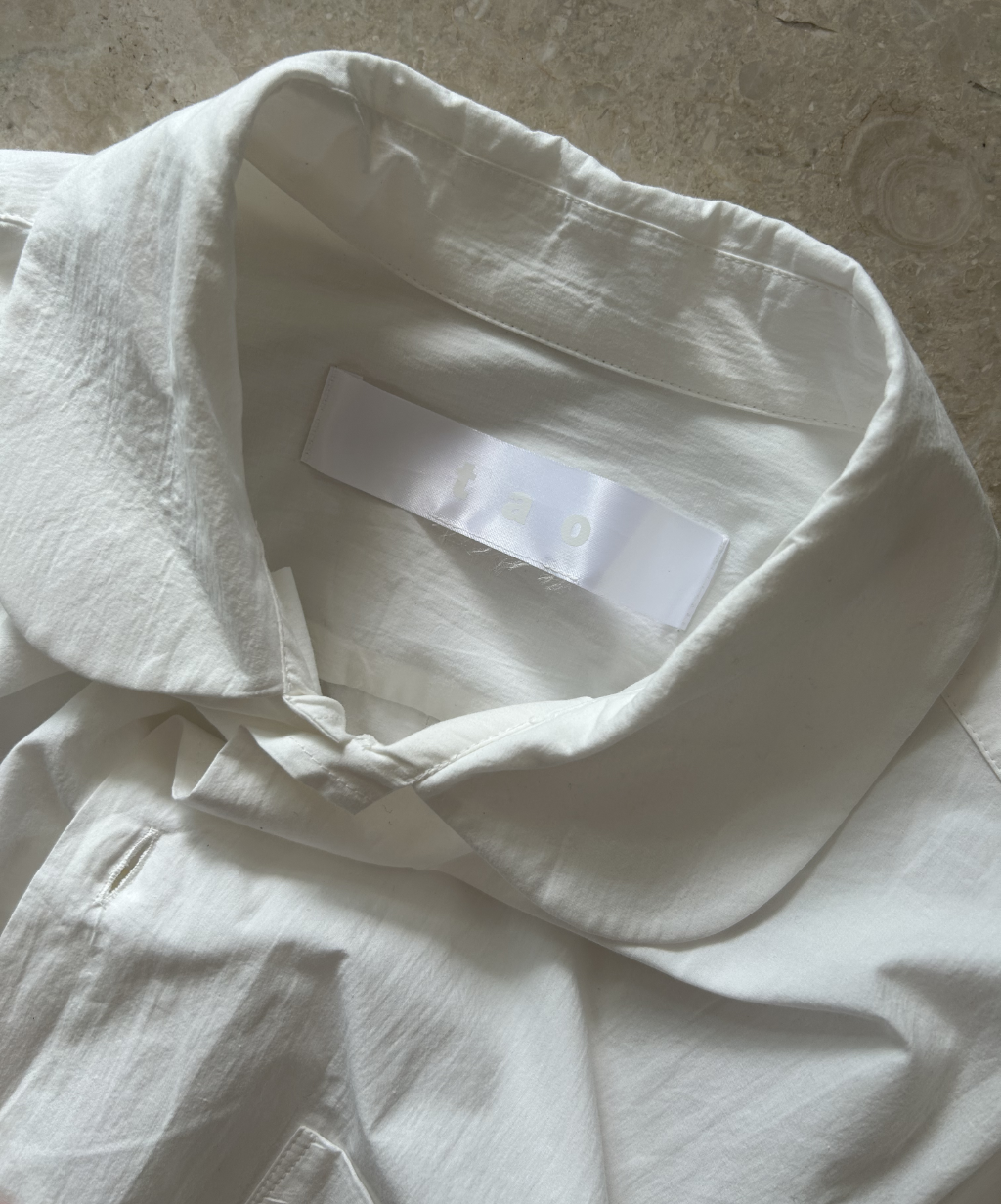 Tao SS25SS Peterpan Collar Butterfly Sleeve Shirt