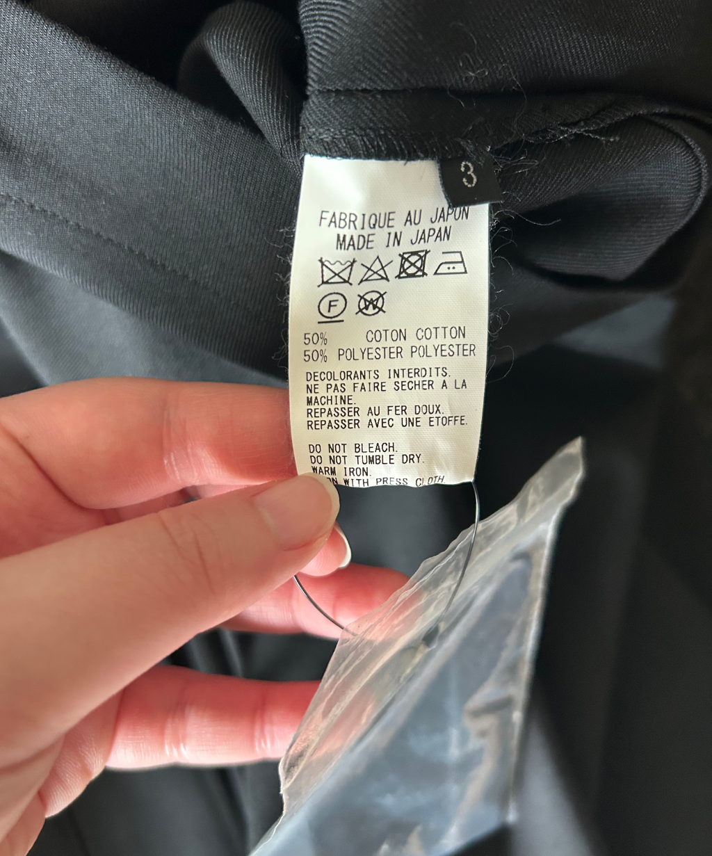 Ground Y light hooded poncho cape