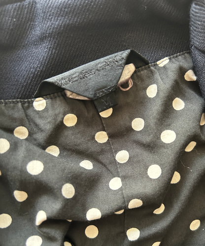 Comme des Garcons AW12 2D Coat with polka dot and tie details