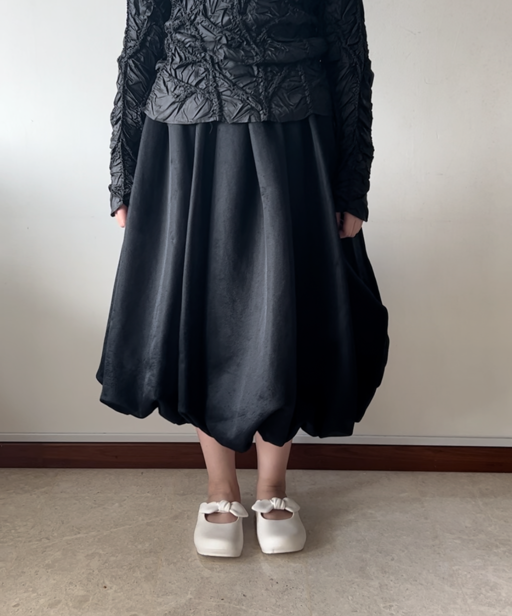 Black Comme des Garcons Balloon Skirt