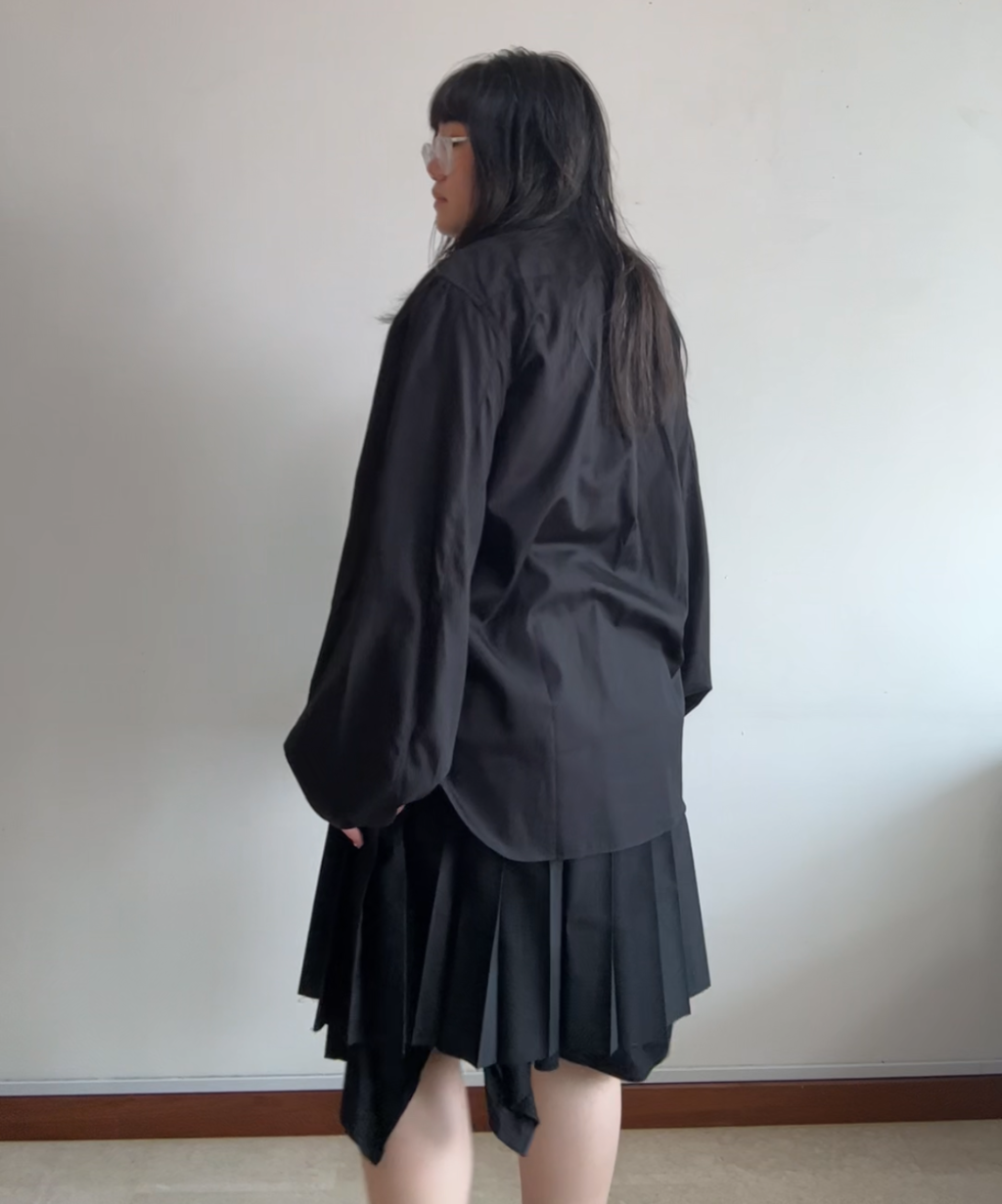 Black Comme des Garcons Balloon Sleeve Shirt 2022