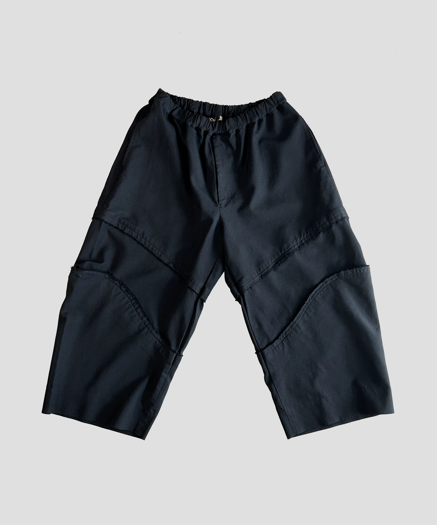 BLACK Comme des Garcons 2022 Elasticated Armour Cutout Pants