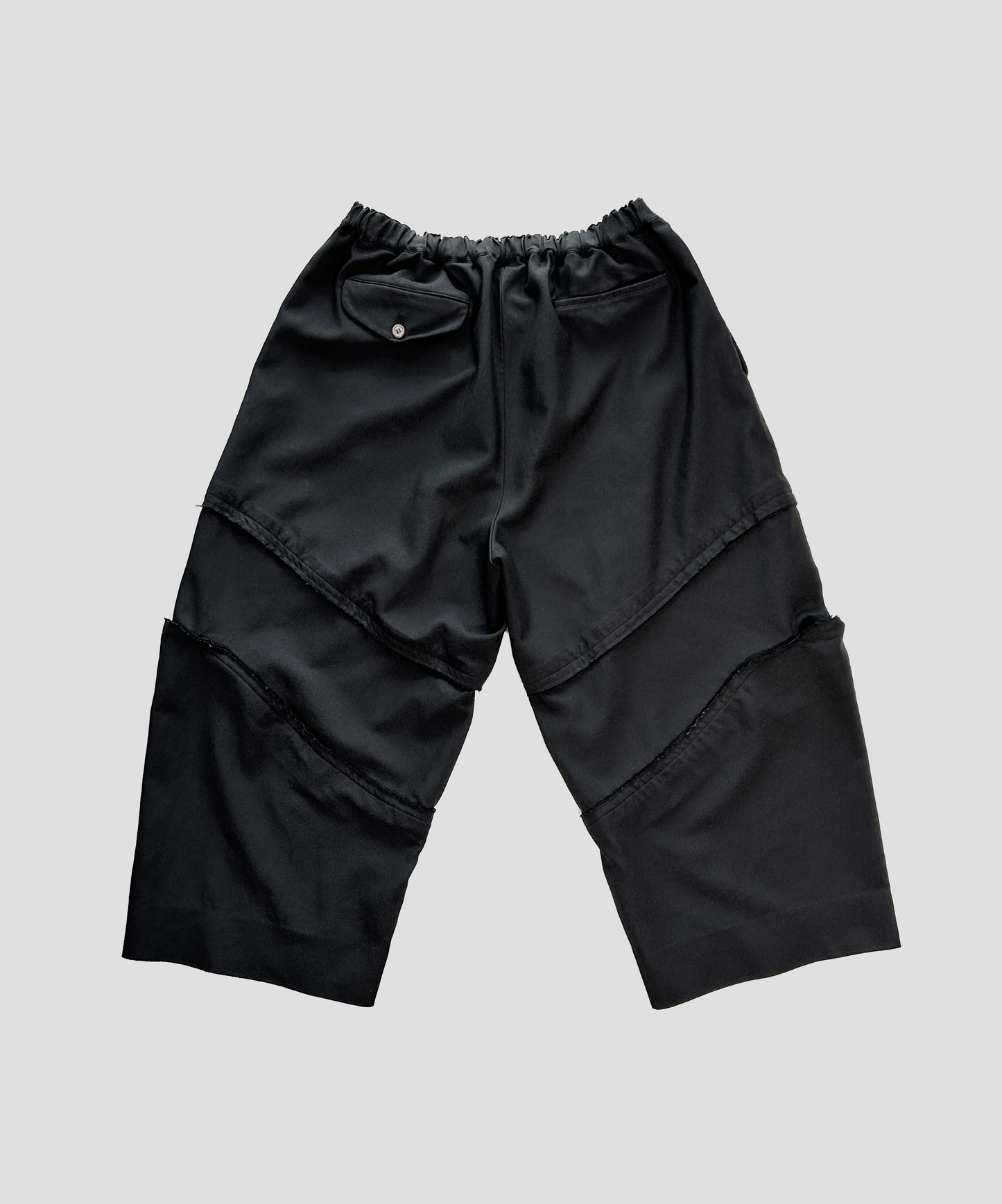 BLACK Comme des Garcons 2022 Elasticated Armour Cutout Pants