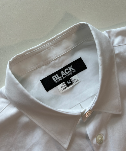 BLACK Comme des Garcons Side Ruffle Shirt