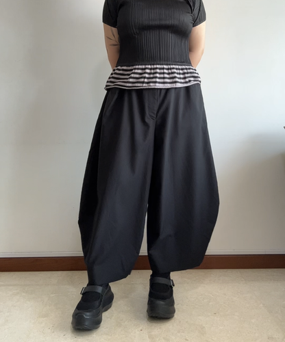 Black Comme des Garcons Lightweight Balloon Pants 2021