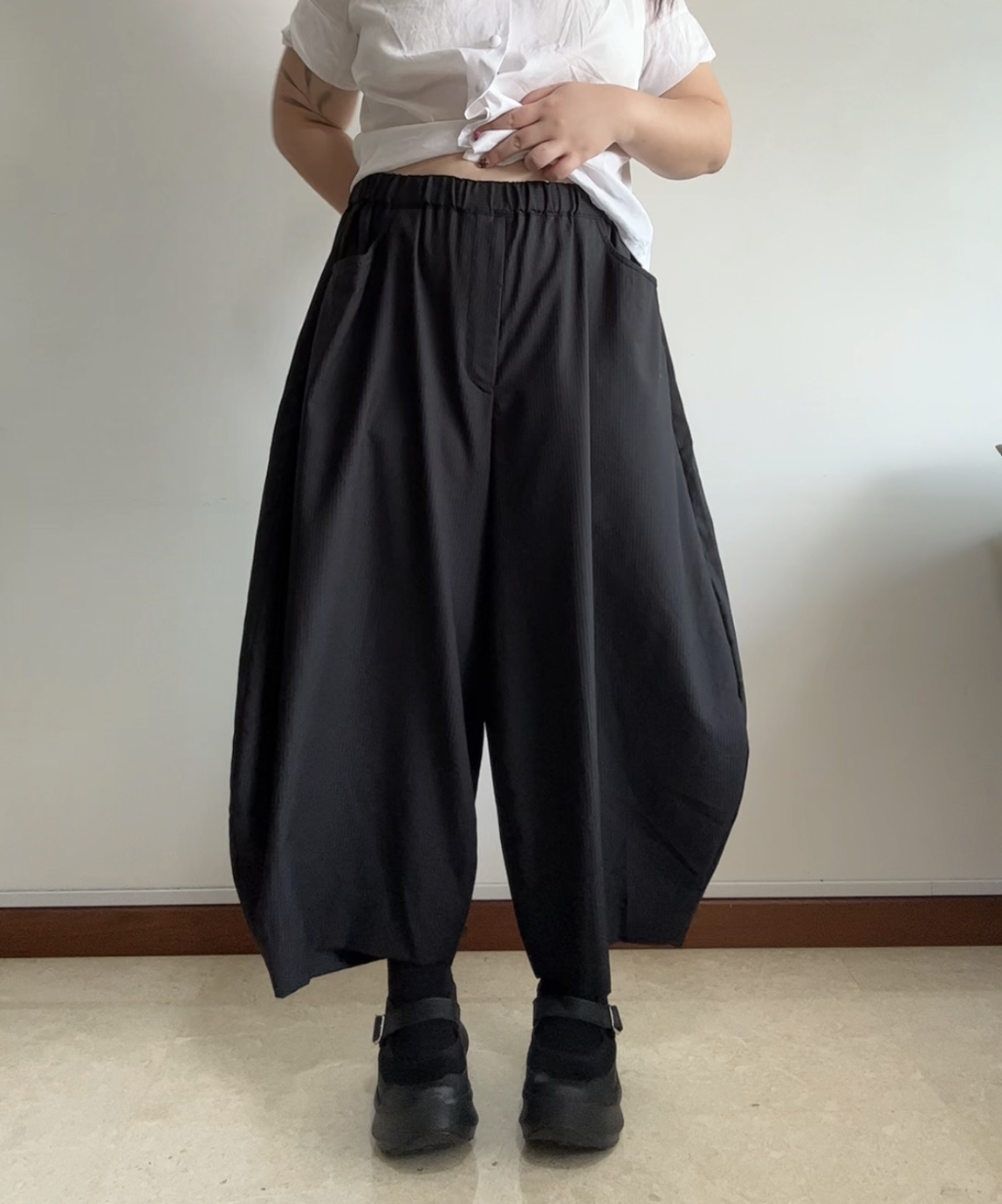 Black Comme des Garcons Lightweight Balloon Pants 2021
