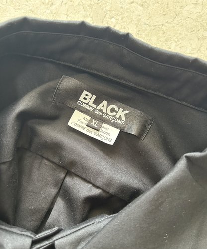 Black Comme des Garcons Balloon Sleeve Shirt 2022