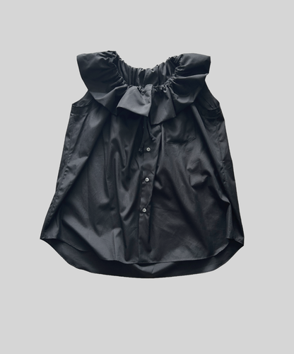 Comme des Garcons SS22 Multi-way Ruffle Collar Sleeveless Blouse