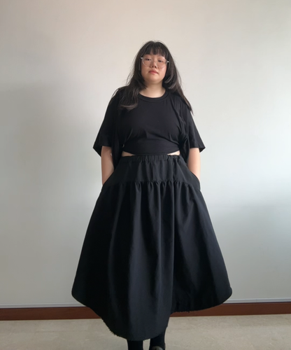 BLACK Comme des Garcons Circle Skirt