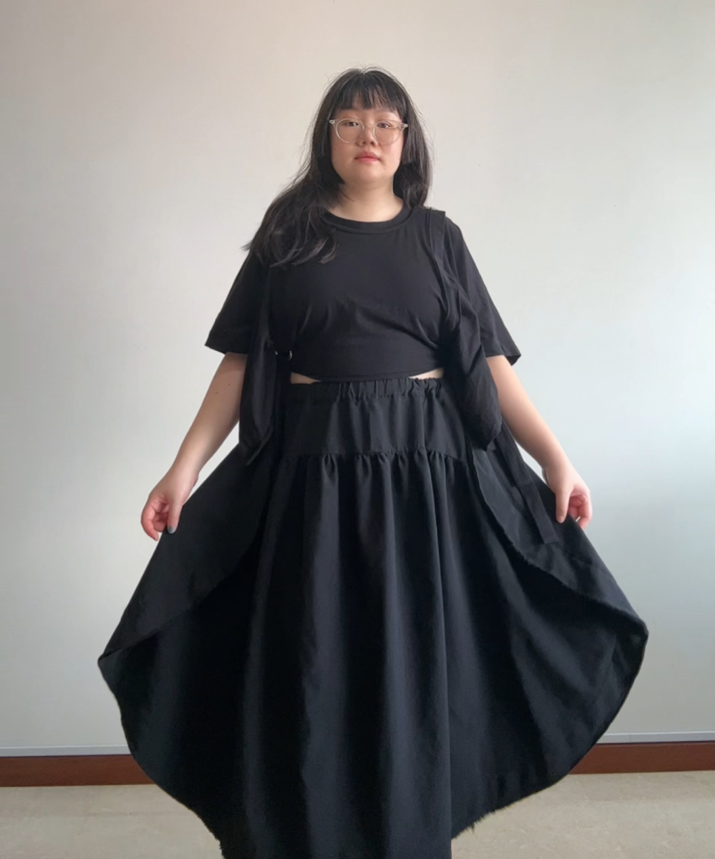 BLACK Comme des Garcons Circle Skirt