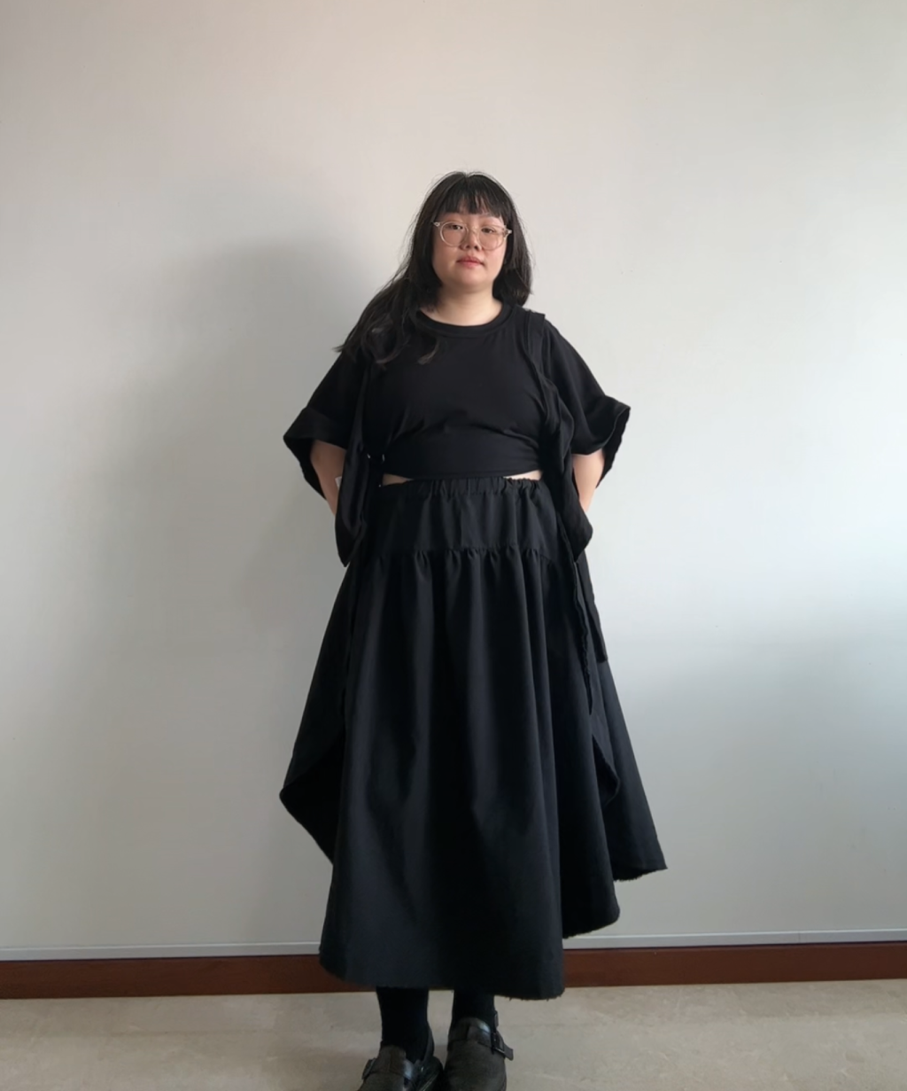 BLACK Comme des Garcons Circle Skirt