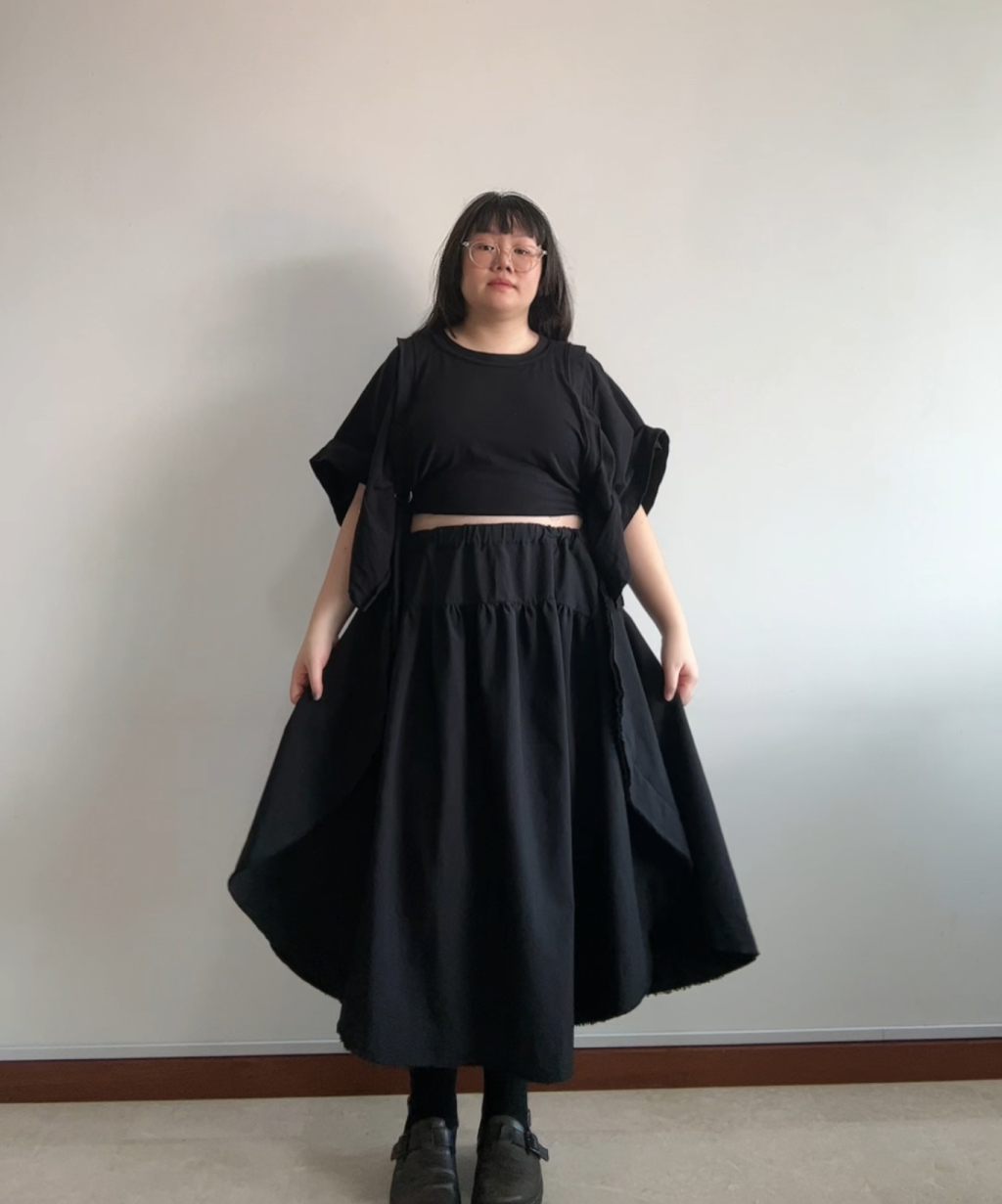 BLACK Comme des Garcons Circle Skirt