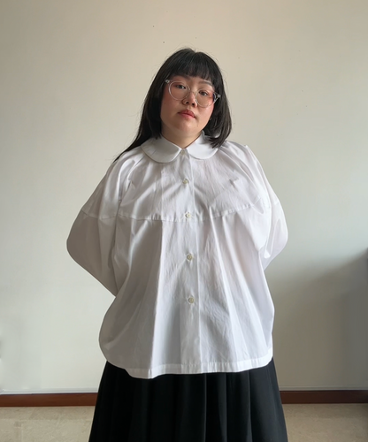 Comme des Garçons GIRL SS22 Balloon Sleeve Round Collar Shirt