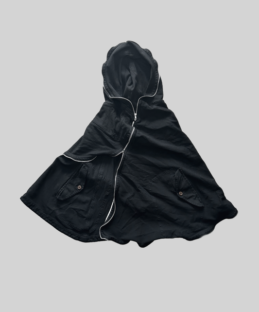 Comme des Garcons AW11 Asymmetrical Zip Cape Poncho