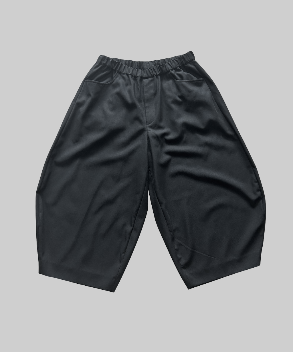 Black Comme des Garcons 2023 Wide Leg Balloon Pants