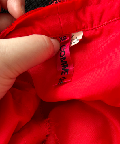 Comme des Garcons Comme des Garcons SS18 Ribbon Drawstring Ruffle Blouse