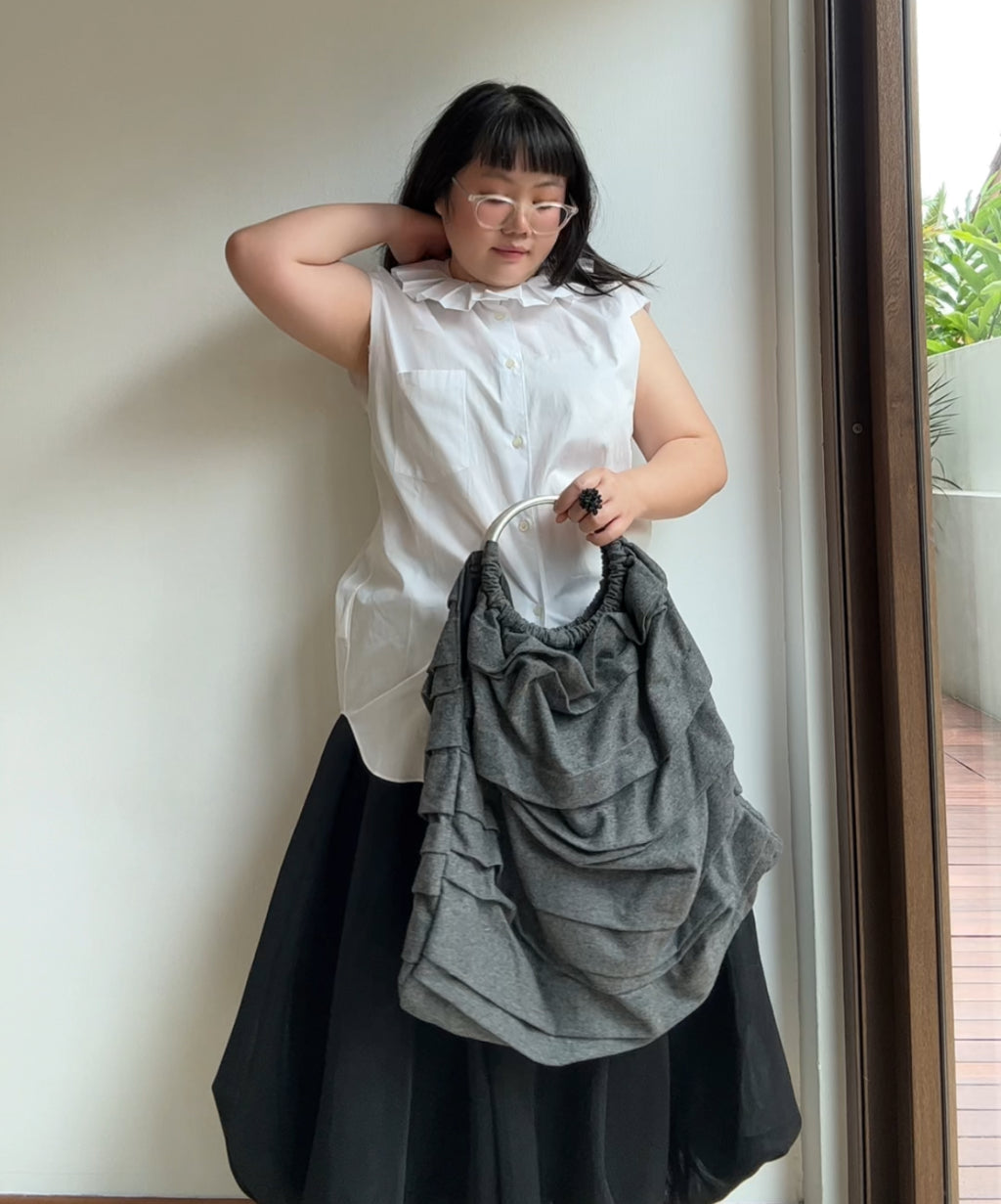 Comme des Garçons Comme des Garçons 2000s O Ring Layered Ruffle Tote