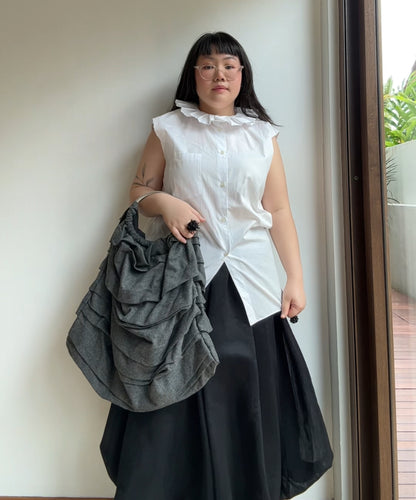 Comme des Garçons Comme des Garçons 2000s O Ring Layered Ruffle Tote