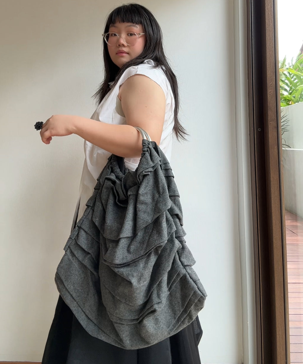 Comme des Garçons Comme des Garçons 2000s O Ring Layered Ruffle Tote