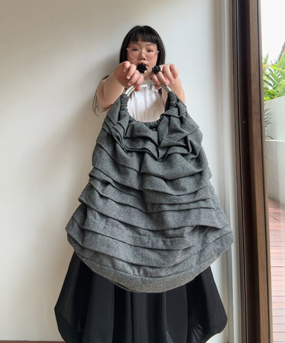 Comme des Garçons Comme des Garçons 2000s O Ring Layered Ruffle Tote