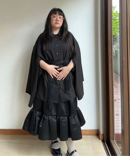 Not Conventional 2-way Kimono Sleeve Shirt