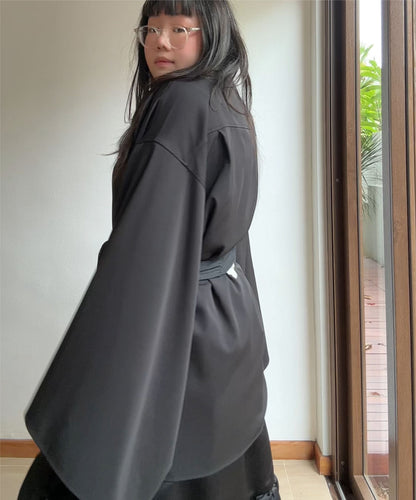 Not Conventional 2-way Kimono Sleeve Shirt