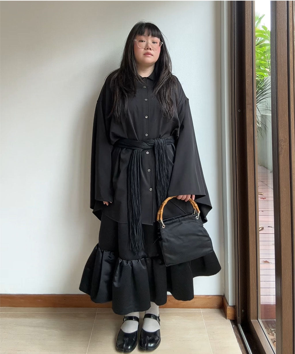 Gucci 90s Bamboo Handle Canvas Leather Handbag