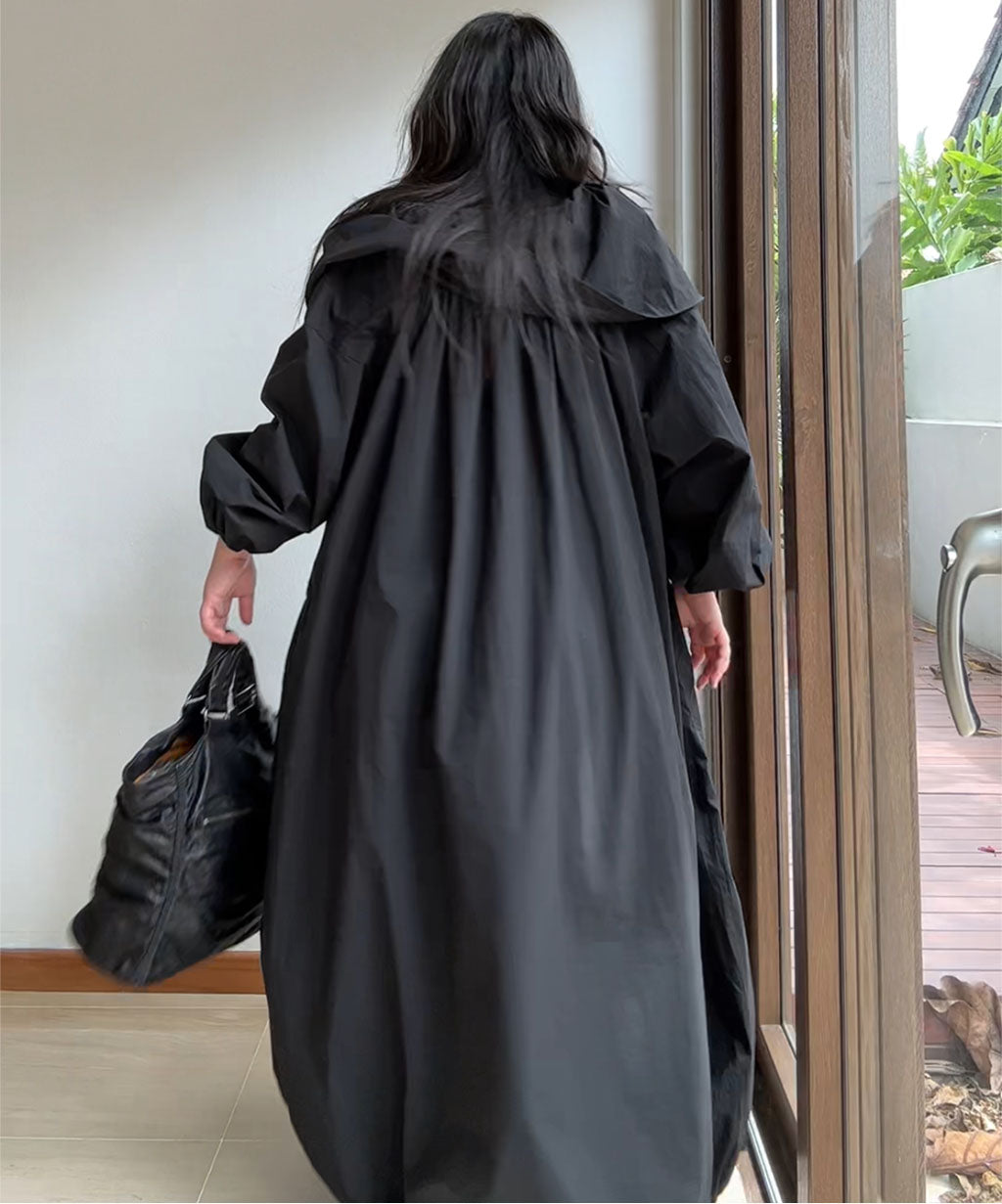 Perna Big Collar Long Lightweight Parka