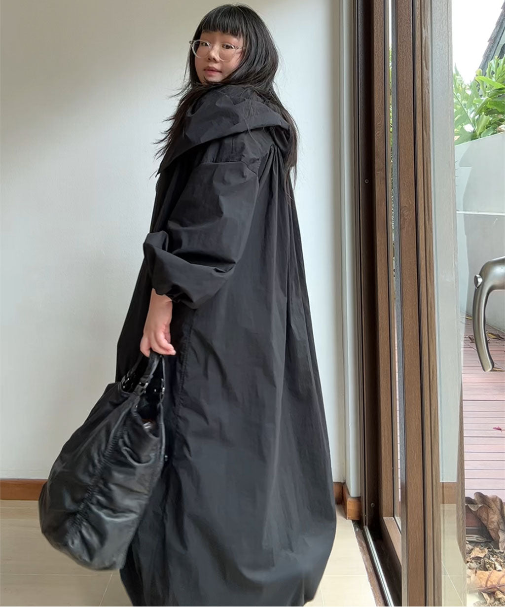 Perna Big Collar Long Lightweight Parka