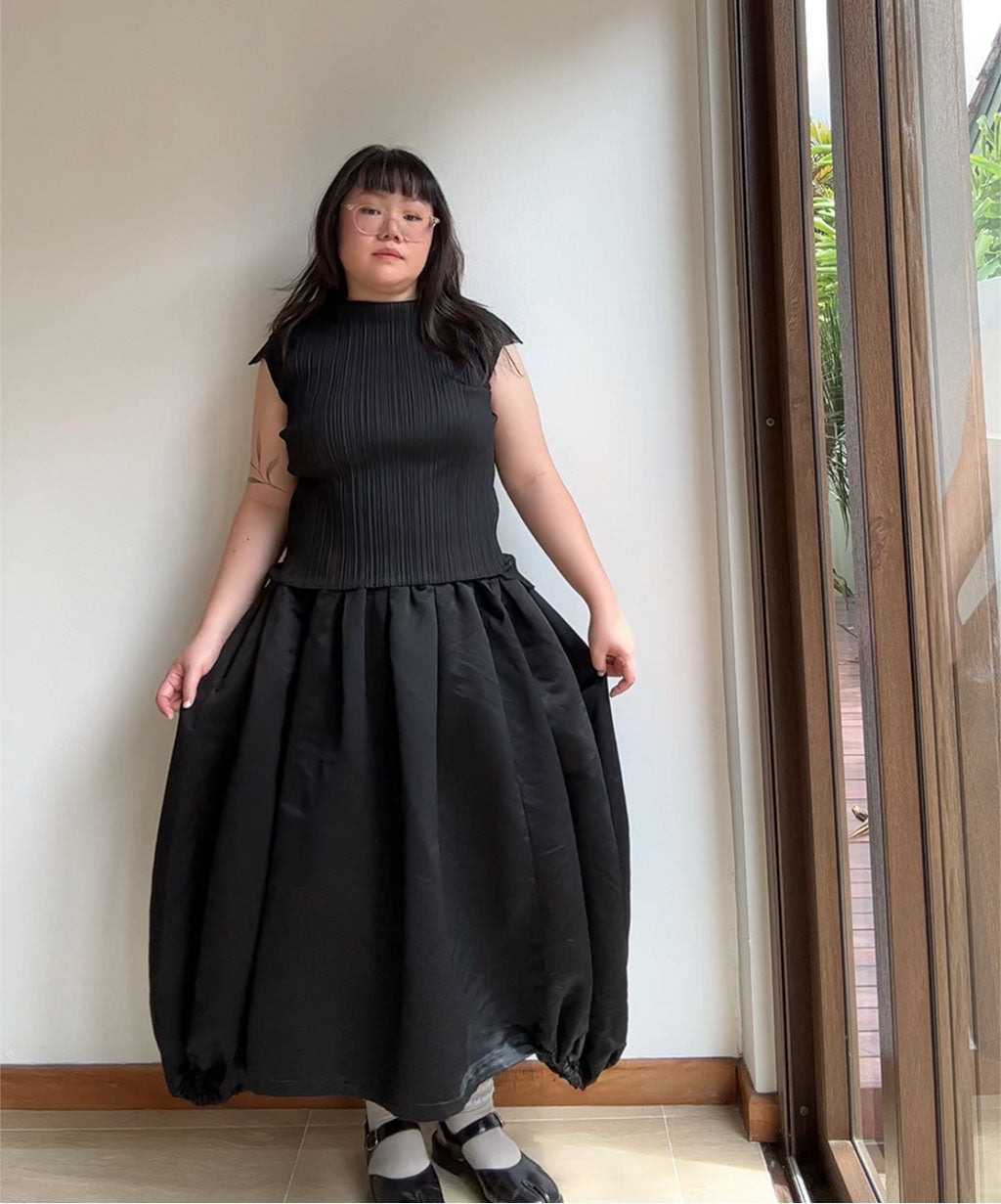 Comme des Garcons AW22 Satin Pumpkin Balloon Skirt