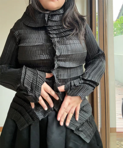 Issey Miyake White Label Sculpted Pleats Cardigan