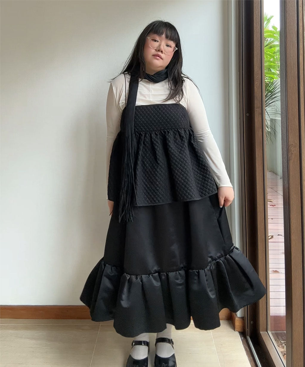 Pleats Please Fringe Pleats Scarf