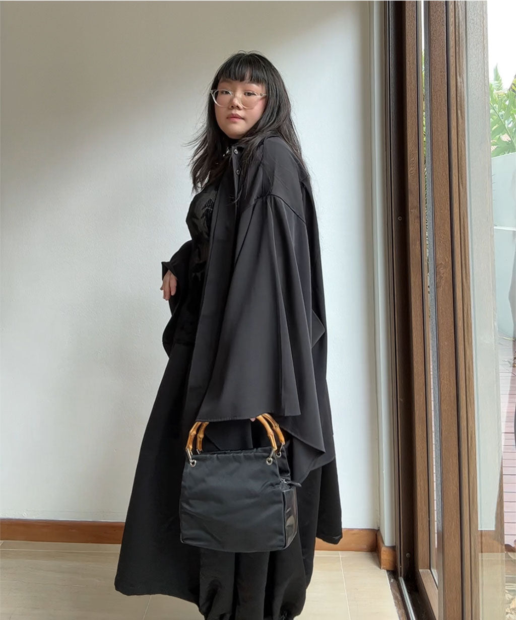 Not Conventional 2-way Kimono Sleeve Shirt