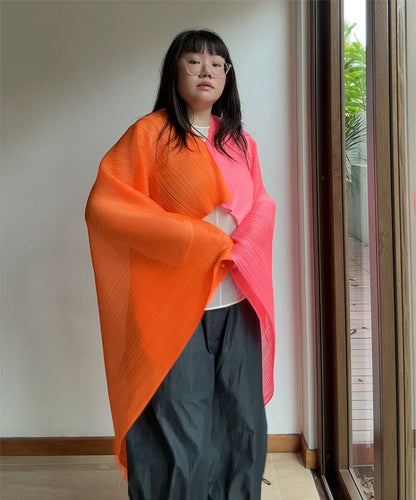 Pleats Please Bicolour Madame-T Mesh Shawl