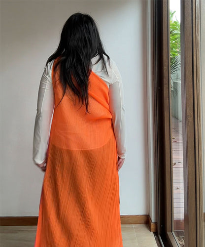 Pleats Please Bicolour Madame-T Mesh Shawl