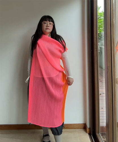 Pleats Please Bicolour Madame-T Mesh Shawl