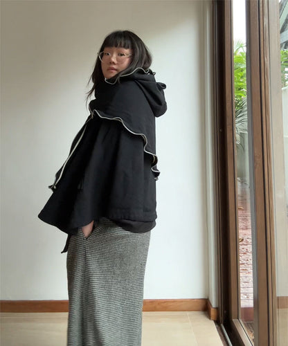 Comme des Garcons AW11 Asymmetrical Zip Cape Poncho