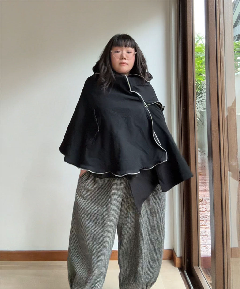 Comme des Garcons AW11 Asymmetrical Zip Cape Poncho