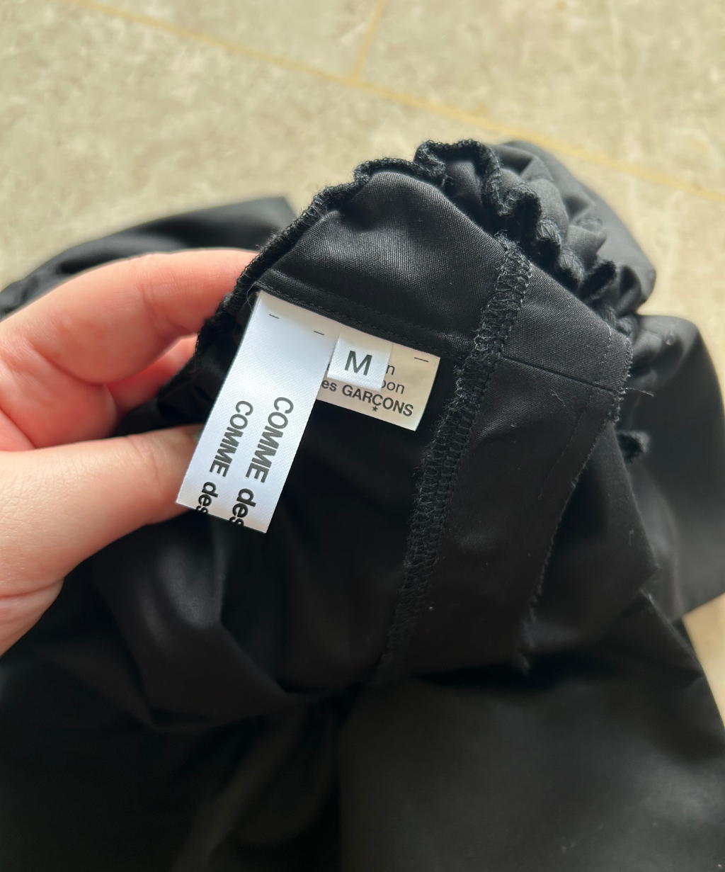 Comme des Garcons SS22 Multi-way Ruffle Collar Sleeveless Blouse