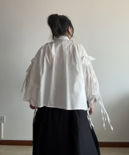 Chika Kisada Balloon Sleeve Shirring Shirt