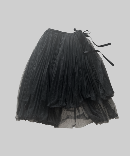 Chika Kisada Tulle Asymmetrical Wrap Skirt