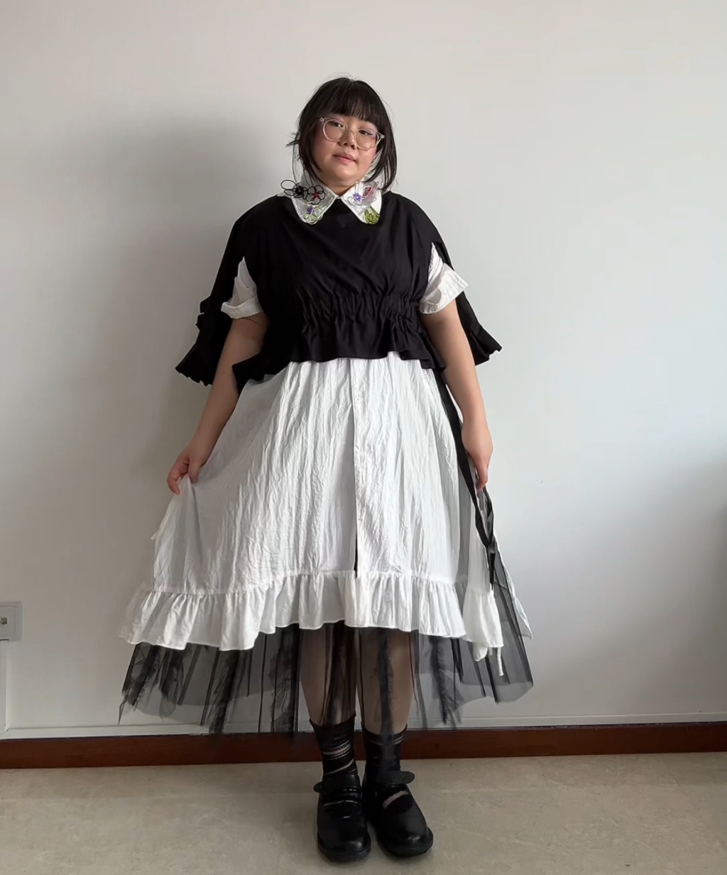Comme des Garcons Comme des Garcons SS18 Ribbon Drawstring Ruffle Blouse (Cotton Version, Condition 10/10)