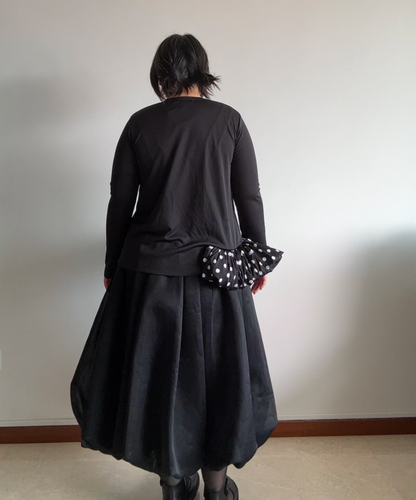 Comme des Garçons Polka Dot Balloon Hem Top