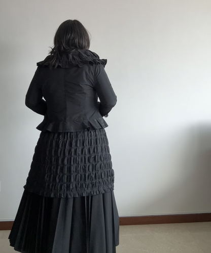 Eiko Kondo 80s Cosmic Eyelet Ruffle Jacket