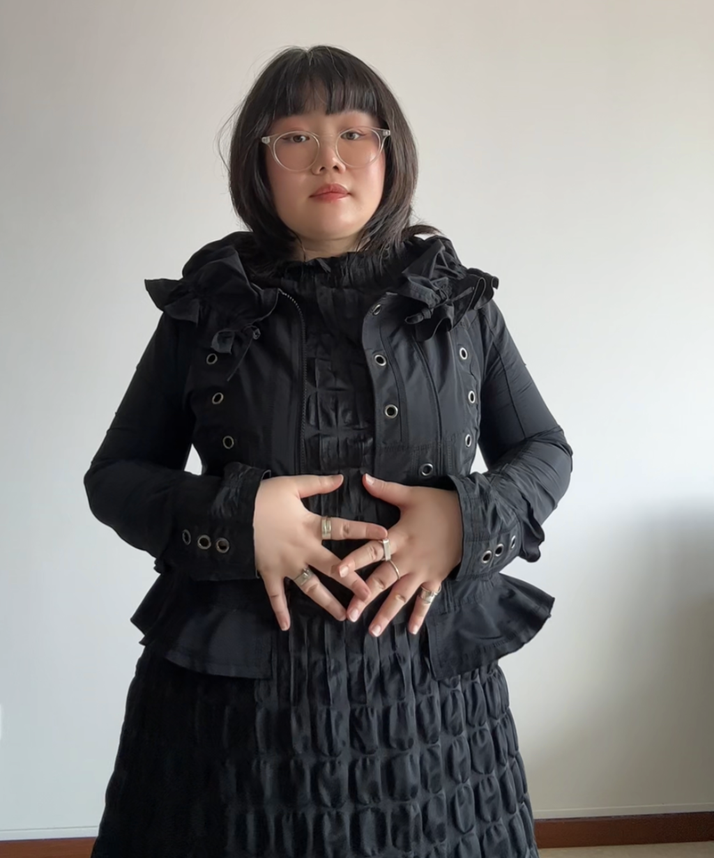 Eiko Kondo 80s Cosmic Eyelet Ruffle Jacket